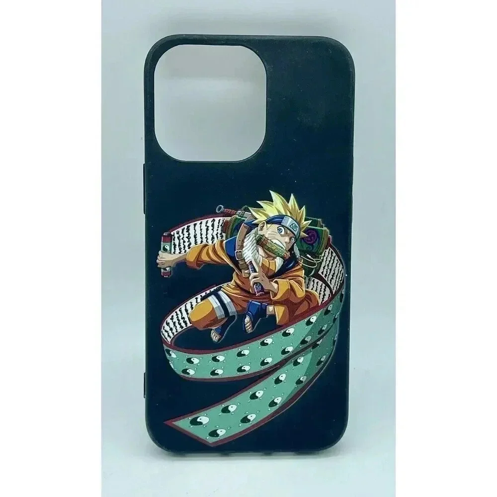 Anime Naruto TPU Case for‎ iPhone 11 Pro Soft Shockproof Black Naruto Graphics